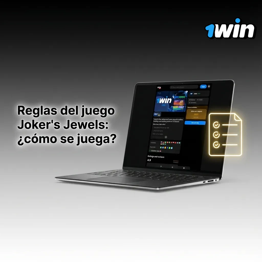 Pantalla de tragamonedas Joker's Jewels con símbolos de joker y joyas en una cuadrícula de 5×3 carretes