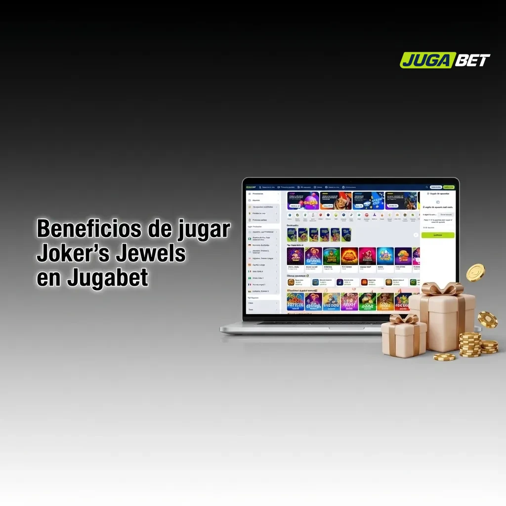 Banner de Joker's Jewels en Jugabet, mostrando tragamonedas simple, móvil y rápida para jugadores argentinos