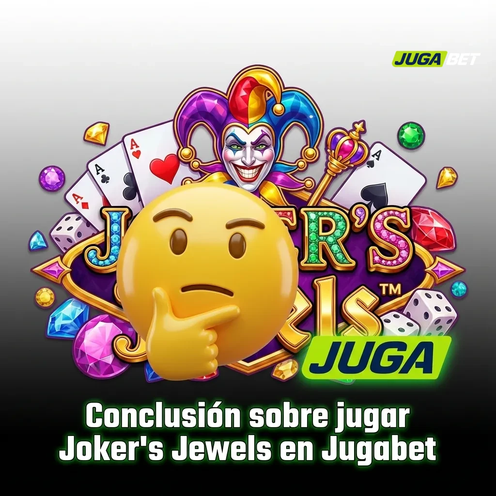 Slot Joker's Jewels en Jugabet con carretes clásicos, joyas brillantes y joker, destacando demo, dinero real y bono de bienvenida