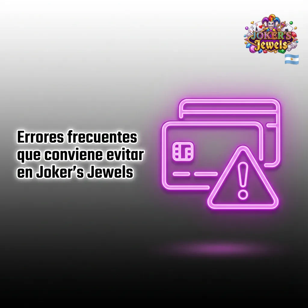 Lista de errores comunes a evitar al jugar Joker’s Jewels para proteger saldo y promover juego responsable