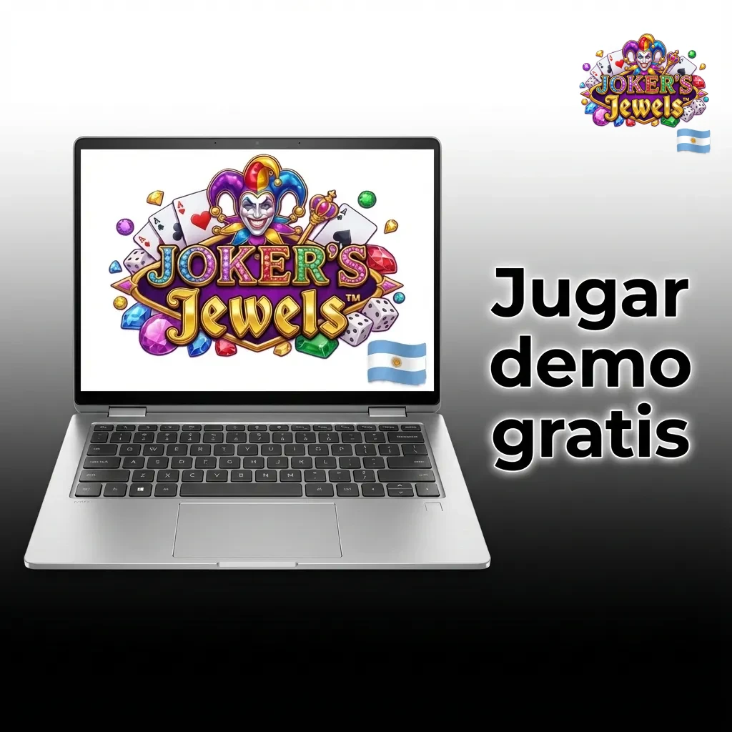 Pantalla de la demo gratis de la slot Joker’s Jewels con rodillos, símbolos brillantes y botón de girar