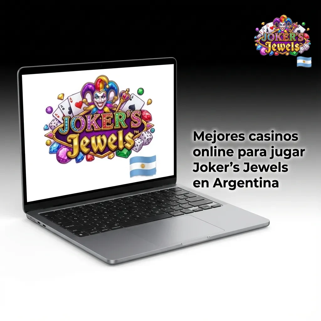 Captura de página con tabla comparativa de casinos argentinos para jugar Joker’s Jewels online y sus métodos de pago.