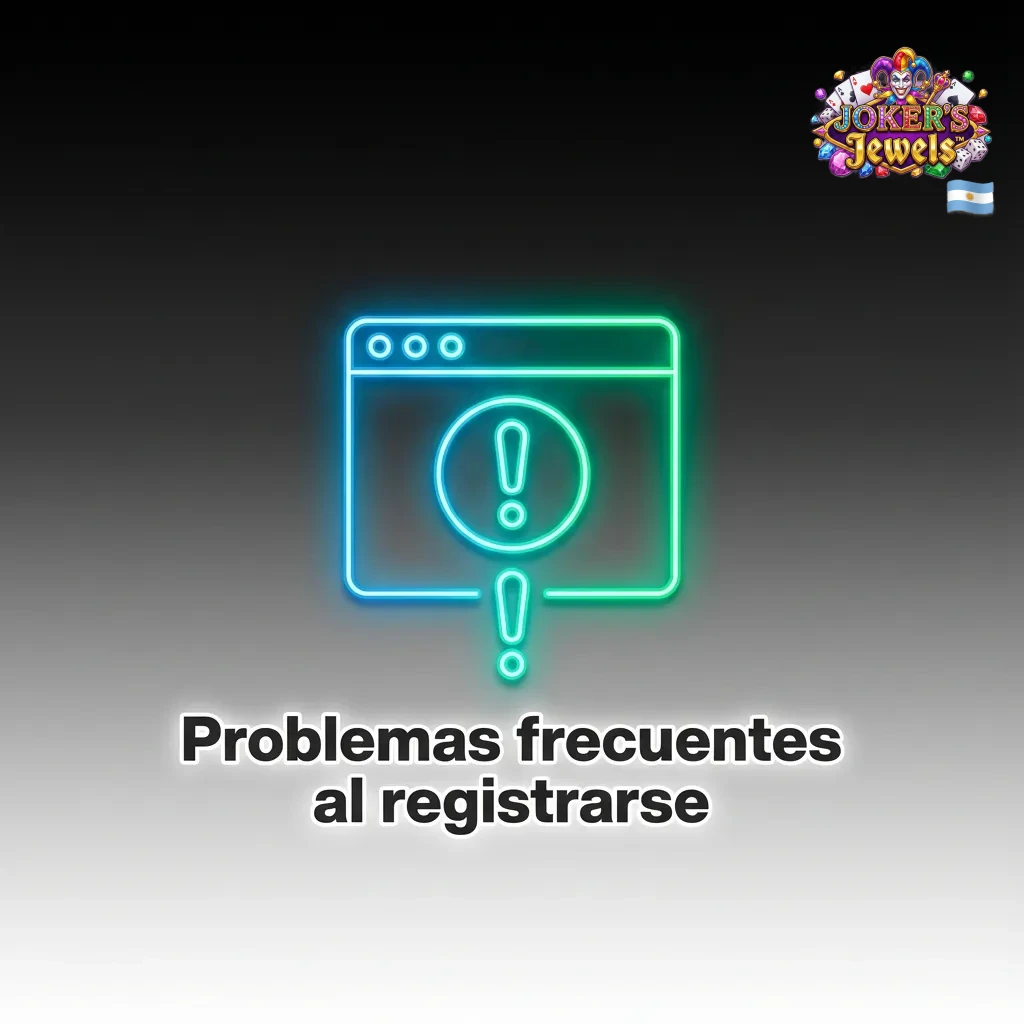 Ilustración de jugador frustrado ante errores de registro en casino online y lista de soluciones en pantalla