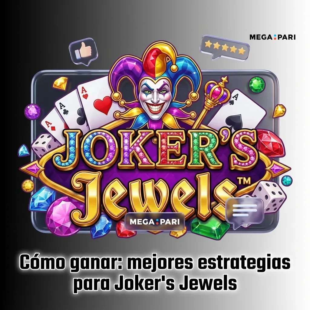 Ilustración de Joker’s Jewels con consejos en español sobre demo, apuesta responsable y límites de ganancia y pérdida